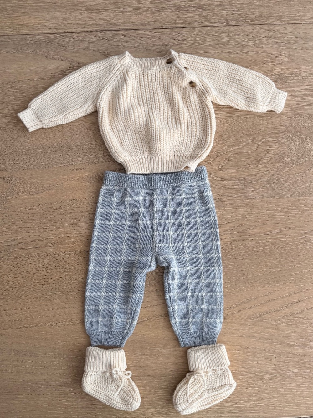 Hope & Henry Cable Sweater and Legging Set Baby 3-6 mo.